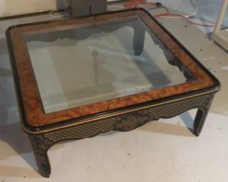 Drexel Black Chinoiseri Accent/Coffee Table