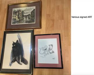 VARIOUS SIGNED ART