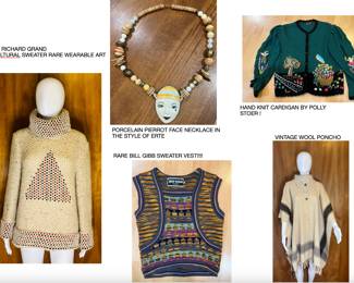 BILL GIBBS SWEATER VEST RARE VINTAGE ITEMS