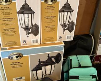 Exterior wall lanterns new in Box 