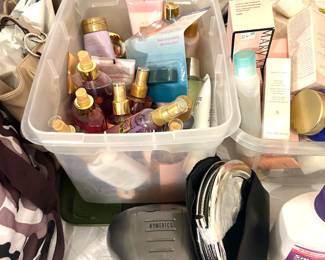 body sprays, lotions, face creams