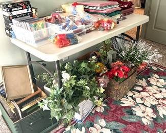 floral, CDs, frames , tablecloths