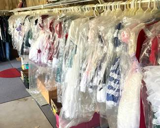 large amount of little girl dresses 