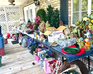 lots of holiday decor