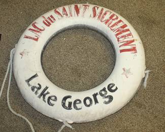 Vintage Buoy Life Ring from LAC du SAINT SACREMENT, Lake George