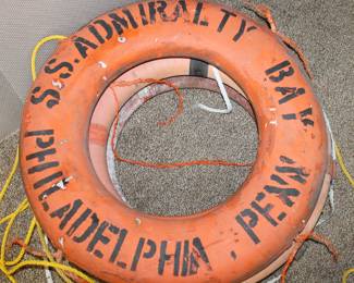 Vintage Buoy Life Ring from S.S. Admiralty Bay