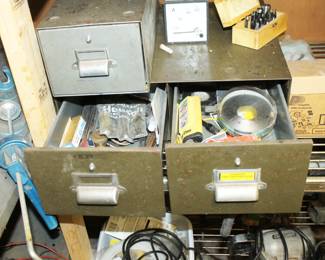 Cainet with Harware and tools