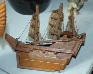 Carved Sailing Ship
