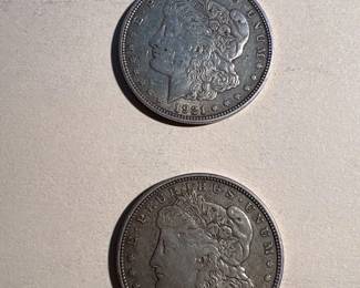 1921D Morgan Dollars