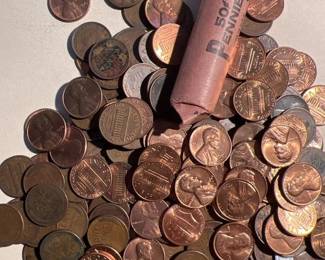Wheat and Memorial Penny Lot