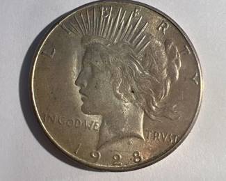 1928 Peace Dollar