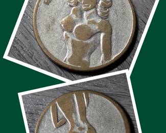 Vintage Lady Heads/Tails Novelty Coin
