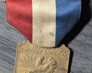 1950 Indiana Democratic Convention Delegate Medal
