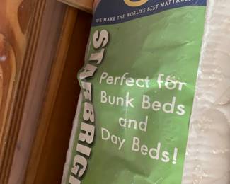 New in package twin mattress 
Solid wood Bunk beds 
Queen mattress as well
