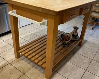 Nice Size Butcher Block Island