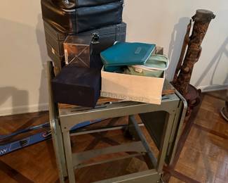 Make Up, Industrial Table on Wheels