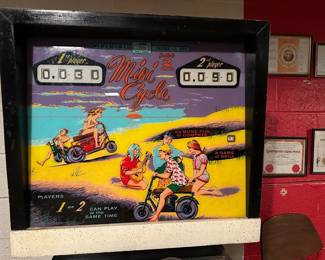 Vintage 1970 Gottlieb Mini Cycle Pinball Machine