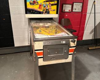 Vintage 1970 Gottlieb Mini Cycle Pinball Machine