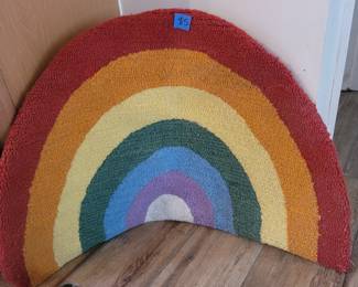 Colorful floor rug