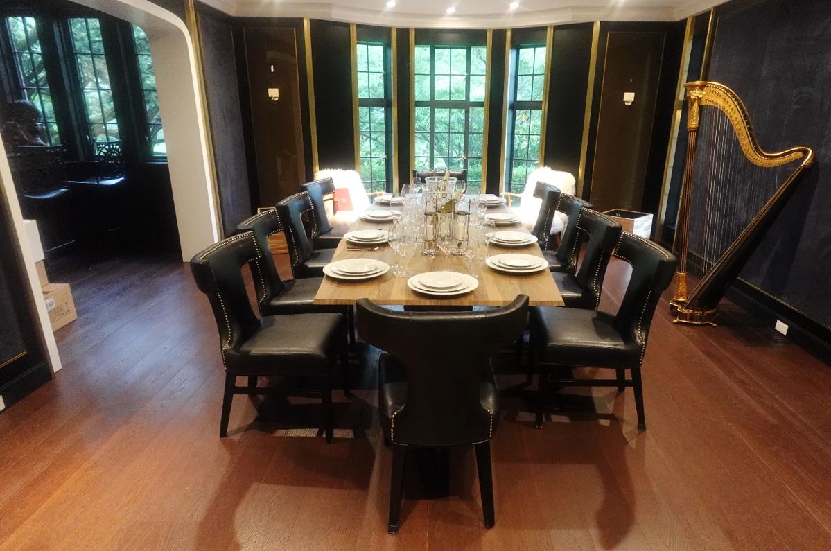 10 BEAUTIFUL LEATHER DINING ROOM CHAIRS