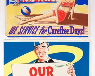 1950s ADVERTISING POSTERS