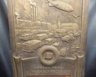 1930s GOOD YEAR CAST IRON ADVERTISING PLAQUE