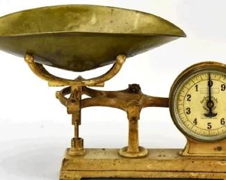 ANTIQUE SCALE SIGNED