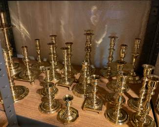 Baldwin brass candle holders