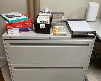 2-drawer executive filing cabinet - metal