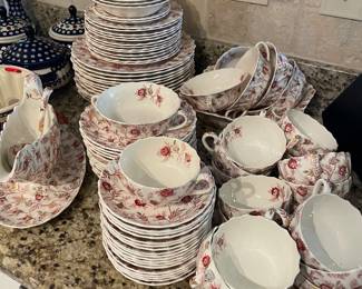 Spode Copeland china - "Rosebud Chintz"