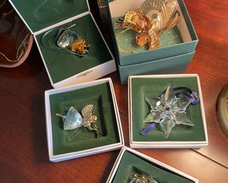 Swarovski and Baldwin ornaments