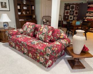Sofa (matched set available) and side tables, Rowe lamps and more