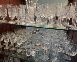 Waterford - Lizmore pattern: iced tea, water, white wine, wine hocks, vases, S&P, sugar and more!