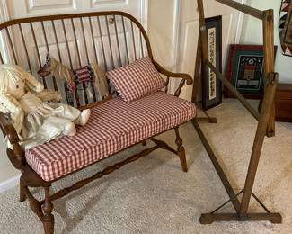 Bench and quilting frame