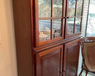 Amish kitchen storage cabinet