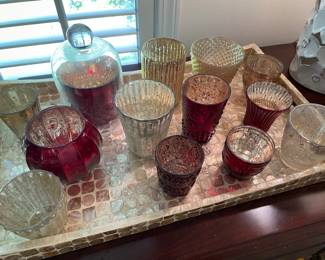 tray and votives