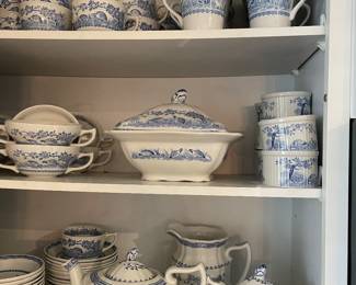 Furnivals Quail 1913 blue ironstone