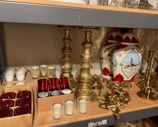 Baldwin brass sconces, porcelain urn (matched set of 2)