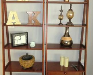 Pair Ladder Bookshelves