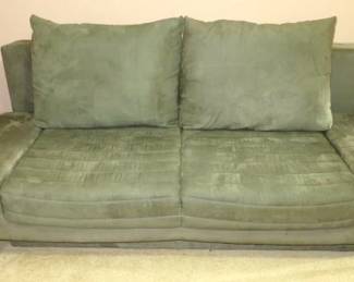 Green Upholstery Futon with Storage