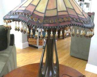 Quoizel Tiffany Style-Stained Glass Table Lamp