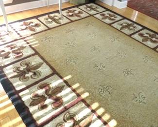 Fleur De Lis Area Rug 7' x 10" by Saudi Carpet Factory