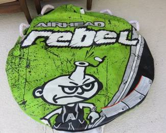 AIRHEAD Rebel 54-inch 1 Person Durable Towable Tube with Pump