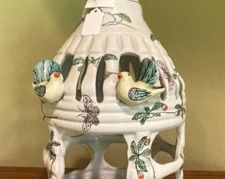 Ceramic bird cage