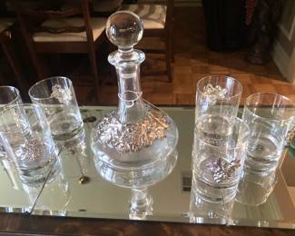 Decanter set with glasses