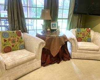 Matching upholstered chairs