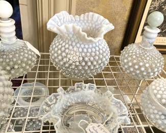 Vintage hobnail Fenton selections
