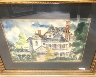 Framed Victorian house in Marlin, Texas