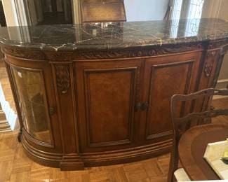 Lovely marble top credenza