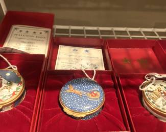 More Halcyon Days enamel boxes